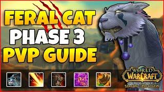 Feral Druid PHASE 3 COMPLETE PvP Guide  Season of DiscoveryRunes Talents Itemization Gameplay