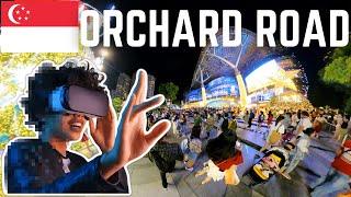 Singapore City ORCHARD ROAD CHRISTMAS LIGHT UP 2022 360° VR WalkingTour  Dec 2022