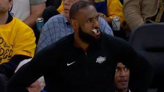 Stephen Curry makes LeBron James nervous by scoring from all over the court