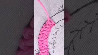 super gorgeous braid stitch  Basic hand embrooidery learning 3