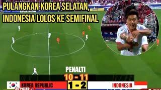 Lewat adu Pinalti  Indonesia lolos  Hasil pertandingan Timnas Indonesia U-23 vs Korea Selatan