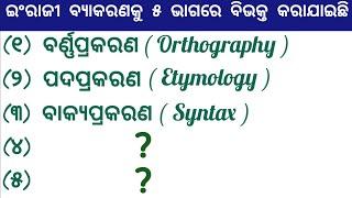 Odia Grammar  Odia Barnamala Grammar  Swarabarna and Byanjanbarna  @learnenglishinodia