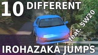 BeamNG.drive  10 different Irohazaka jumps  feat. Kogashiwas SW20