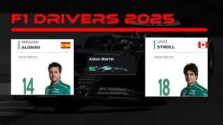 F1 rider line up 2025 update sofar