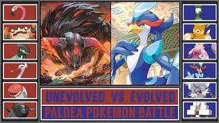 Paldea Pokémon Battle FULLY EVOLVED vs UNEVOLVED