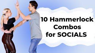 10 BACHATA Hammerlock COMBOS you NEED for SOCIAL  Marius&Elena Bachata Tutorial