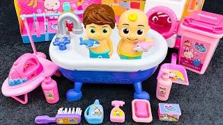 71 Minutes Satisfying Unbox and Review Cute Baby Bath Toys Doll Bathtub Playset ASMR  Toy Unboxing