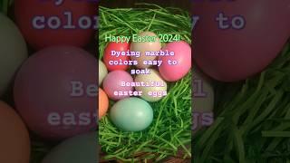 Vegetable oil ingredients make the eggs shinny. #eastereggs #Happyeaster2024