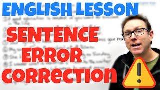 English learning video - Sentence correction