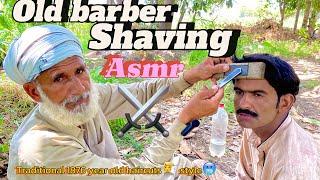 ASMR Fast Shaving cream Relaxing ️ Lofi and hair cutting ️ with barber is old