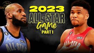 Team LeBron vs Team Giannis  2023 All-Star Game Full Highlights Part1  FreeDawkins