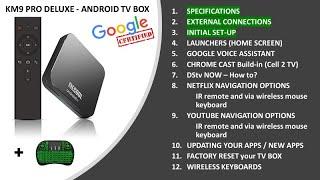 Google certified KM9 TV box Help guide 1-3