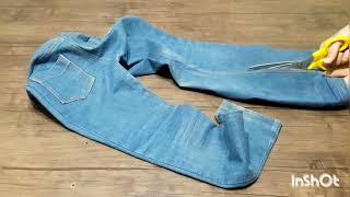 DIYsewing bag whit old Jeansدوخت کیف با شلوار لی قدیمی،اموزش