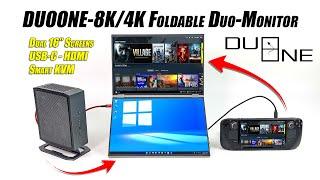 The All-New DUOONE Is An 8K4K Foldable Dual Monitor- Hands-On Test