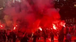 Frente Bokeron del Malaga en la previa vs Cordoba