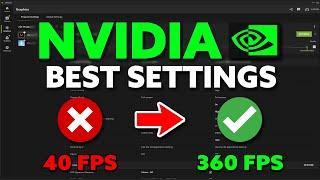 NVIDIA APP - Best Settings for HIGH FPS & 0 DELAY