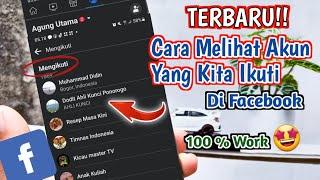 TERBARU Cara Melihat Halaman Yang Kita Ikuti Di Facebook