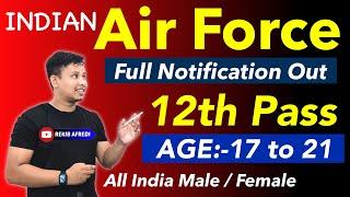 Indian Air Force New Vacancy 2024   Air Force Recruitment 2024  Air Force Bharti 2024