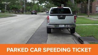 Traffic camera gives parked car speeding ticket