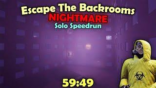 Escape The Backrooms - NIGHTMARE Speedrun SOLO - 5949