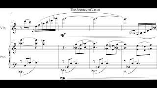 Michalis Andronikou - The Journey of Jason for Violin and Piano Score-Video