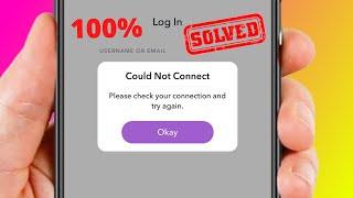 How to Fix Snapchat Login Error Problem  Snapchat Login Problem Please Check Your Connection iPhone