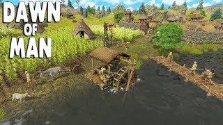 DAWN OF MAN - Ep. 01 - FIRST LOOK Pre-Historic City Building Survival Gameplay