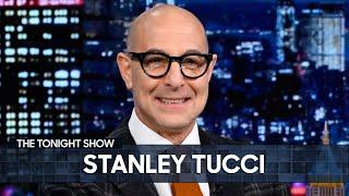 Stanley Tucci Tastes a Negroni Sbagliato & Reacts to Being One of the Sexiest Bald Men in the World