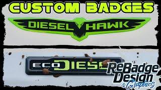 Custom Badges by Redbadge Design for the Diesel Hawk 2018 Jeep Grand Cherokee SRT & Trackhawk