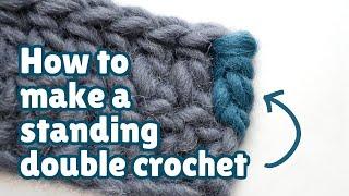 How to make the Standing Double crochet stitch CC