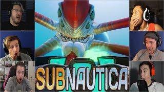 Gamers Reactions to the First Encounter of Reaper Leviathan  Subnautica