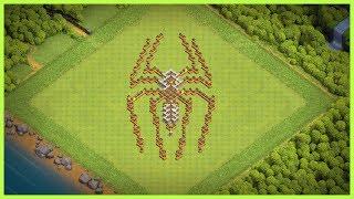 FUNNY  CREATIVE COC BASE LAYOUT WITH COPY LINK  SPIDER BASE CLASH OF CLANS