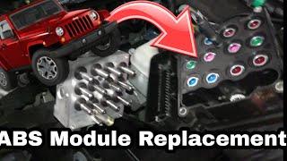 07-18 JK Jeep Wrangler ABS Module How To Replace. Code C121C