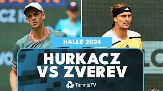 Hubert Hurkacz vs Alexander Zverev Match Highlights  Halle 2024 Semi-Final