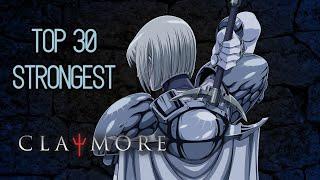 Top 30 Strongest Claymore Characters