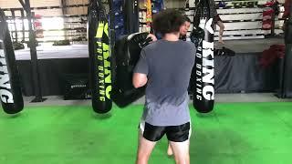 Using the Kick Shield for Muay Thai