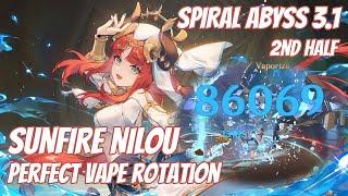 Sunfire Lavawalker Nilou C1R1 Showcase - Perfect Vape Rotation - Spiral Abyss 3.1