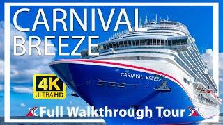 Carnival Breeze  Full Walkthrough Ship Tour & Review  New 2023 Tour  All Areas in 4k Ultra HD