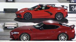 C8 Corvette vs Supra