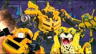 Bumblebee VS Bumblebee VS Cheetor Transformers Stop Motion  Feat. JobbytheHong  Toy Animation 