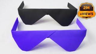 How To Make Paper Sunglasses Without Glue  Paper Folding Crafts  Paper Craft Without Glue