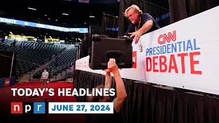 CNN Hosts Historic Debate Between Trump Biden Tonight  NPR News Now