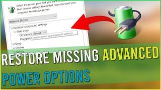 Fix Missing Power Plans & Restore Advanced Power Settings With This One Setting