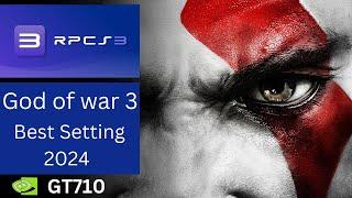 God of War 3 Setting with  RPCS3   Low-End  PC