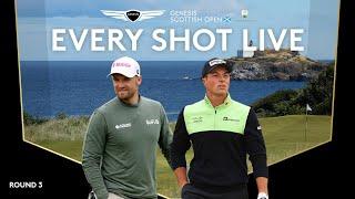 LIVE  Viktor Hovland Wyndham Clark  2024 Genesis Scottish Open Day 3