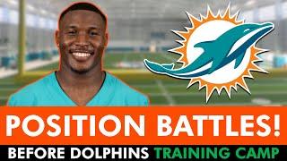 Miami Dolphins Position Battles Heading Into Dolphins Training Camp Ft. Right Guard & Wide Receiver