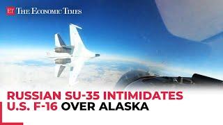 Russian Su-35 aggressively engages U.S. F-16 near Alaska