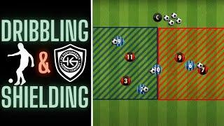 Dribbling & Shielding Drill  U7 U8 U9 U10  FootballSoccer