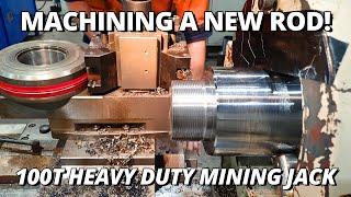 Making a 100T Heavy Duty Mining Jack Cylinder Rod  Machining & Threading