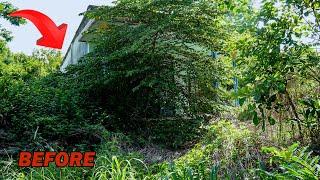 Clean Abandoned House Full transformation cut overgrown grass Clean up garden Relax Brain